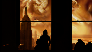 This is how New York would look submerged in a gigantic latte